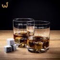 Etui na butelkę ze szklankami do whisky Who cares