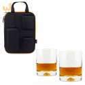 Etui na whisky + 2 szklanki dla męża taty faceta