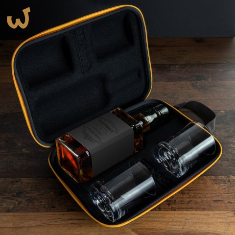 Etui na whisky + 2 szklanki dla męża taty faceta Etui na whisky + 2 szklanki dla męża taty faceta