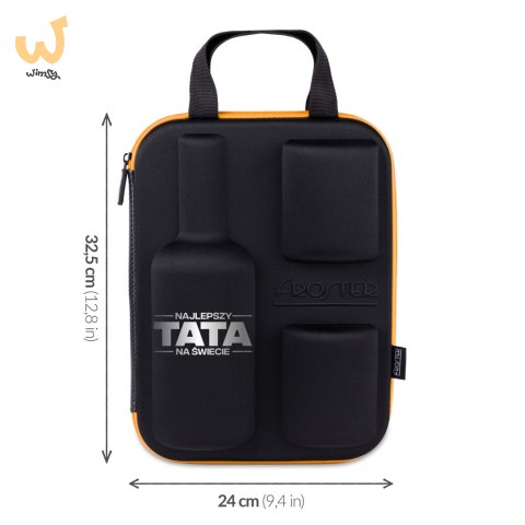 Etui na whisky ze szklankami dla Taty - prezent na Dzień Ojca - na urodziny Etui na whisky ze szklankami dla Taty - prezent na Dzień Ojca - na urodziny