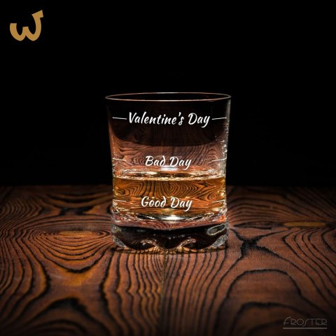 Szklanka do whisky na Walentynki prezent chłopaka Szklanka do whisky na Walentynki prezent chłopaka