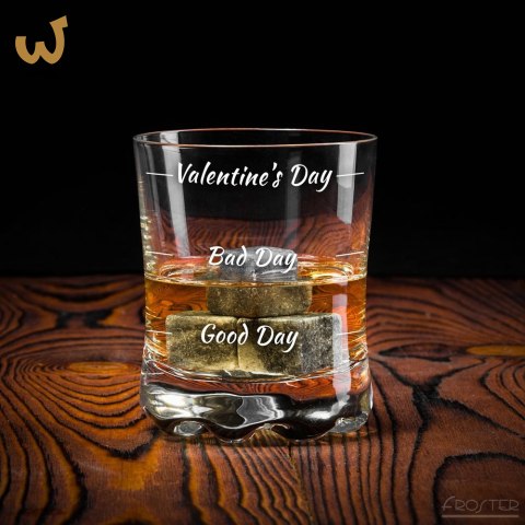 Szklanka do whisky na Walentynki prezent chłopaka Szklanka do whisky na Walentynki prezent chłopaka