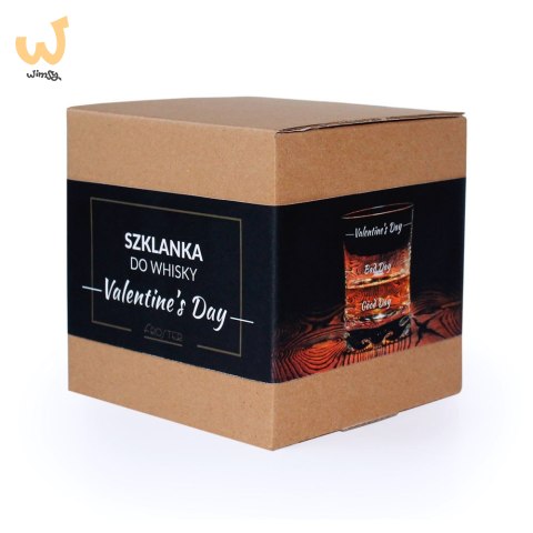 Szklanka do whisky na Walentynki prezent chłopaka Szklanka do whisky na Walentynki prezent chłopaka