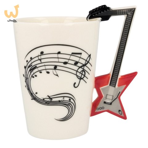 Zestaw Prezentowy dla Muzyka - kubek i łyżeczka gitara, podkładka winyl Zestaw Prezentowy dla Muzyka - kubek i łyżeczka gitara, podkładka winyl
