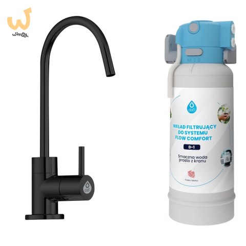 System filtrujący wodę kranową Dafi Flow Comfort D-1 z baterią ALTO (czarna) System filtrujący wodę kranową Dafi Flow Comfort D-1 z baterią ALTO (czarna)