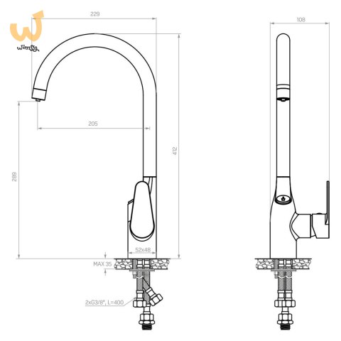 System filtrujący wodę kranową Dafi Flow Comfort D-1 z baterią trójdrożną COMO (chrom) System filtrujący wodę kranową Dafi Flow Comfort D-1 z baterią trójdrożną COMO (chrom)