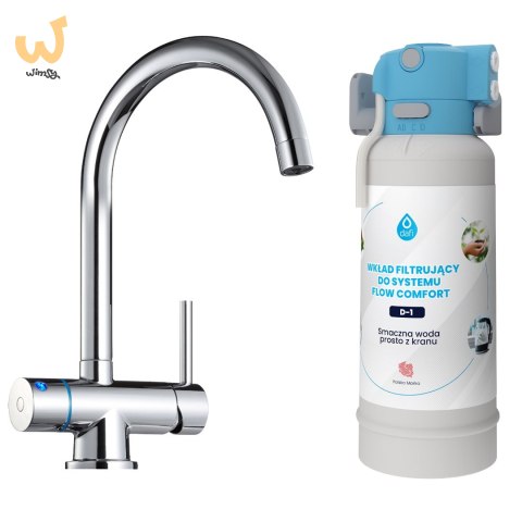System filtrujący wodę kranową Dafi Flow Comfort D-1 z baterią trójdrożną VITO (chrom) System filtrujący wodę kranową Dafi Flow Comfort D-1 z baterią trójdrożną VITO (chrom)