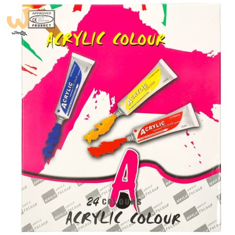 Farby akrylowe 12 ml x 24 kolory Farby akrylowe 12 ml x 24 kolory