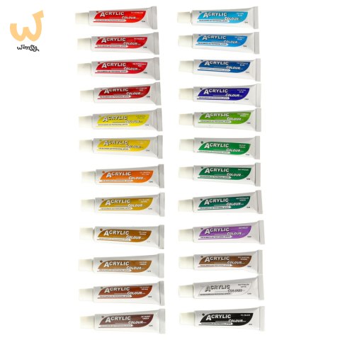 Farby akrylowe 12 ml x 24 kolory Farby akrylowe 12 ml x 24 kolory