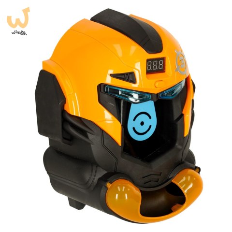 Gra zręcznościowa robot kask strzelanie do celu pistolet kulki celownik Gra zręcznościowa robot kask strzelanie do celu pistolet kulki celownik