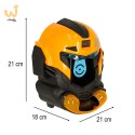 Gra zręcznościowa robot kask strzelanie do celu pistolet kulki celownik