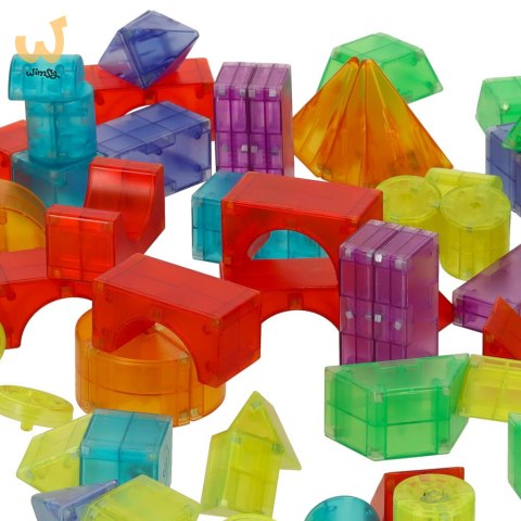 Klocki magnetyczne świecące 134 el. Klocki magnetyczne świecące 134 el.