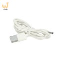 Lampka nocna dla dzieci silikonowa USB biała kotek leżący