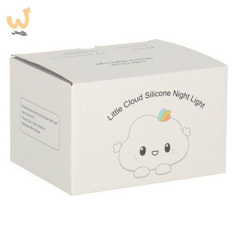 Lampka nocna dla dzieci silikonowa biała RGB chmurka Lampka nocna dla dzieci silikonowa biała RGB chmurka
