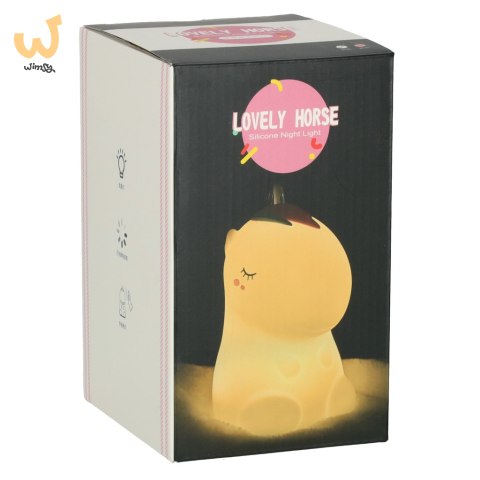 Lampka nocna dla dzieci silikonowa biała RGB jednorożec Lampka nocna dla dzieci silikonowa biała RGB jednorożec