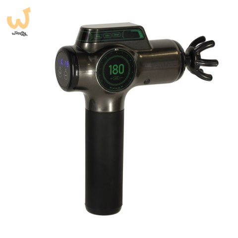 Pistolet do masażu masażer do pleców ciała wyświetlacz LED 8w1 Pistolet do masażu masażer do pleców ciała wyświetlacz LED 8w1