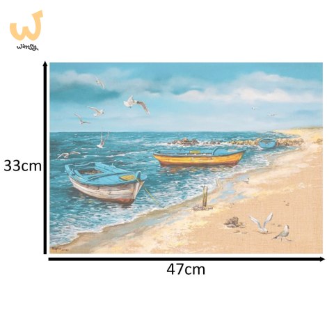 Puzzle układanka 500 elementów Poranek nad morzem 47 x 33 cm CASTORLAND Puzzle układanka 500 elementów Poranek nad morzem 47 x 33 cm CASTORLAND
