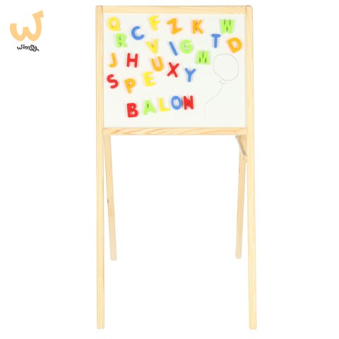 Tablica kredowa magnetyczna liczydło szara 43 x 50 x 84 cm Tablica kredowa magnetyczna liczydło szara 43 x 50 x 84 cm