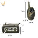 Walkie-talkie krótkofalówka zestaw z centralą dla dzieci wojskowy