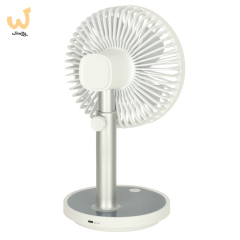 Wentylator wiatrak biurkowy bezprzewodowy 30cm biały Wentylator wiatrak biurkowy bezprzewodowy 30cm biały