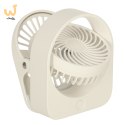 Wentylator wiatrak biurkowy bezprzewodowy USB 11,5 cm biały