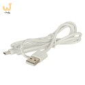 Wentylator wiatrak biurkowy bezprzewodowy USB 11,5 cm biały