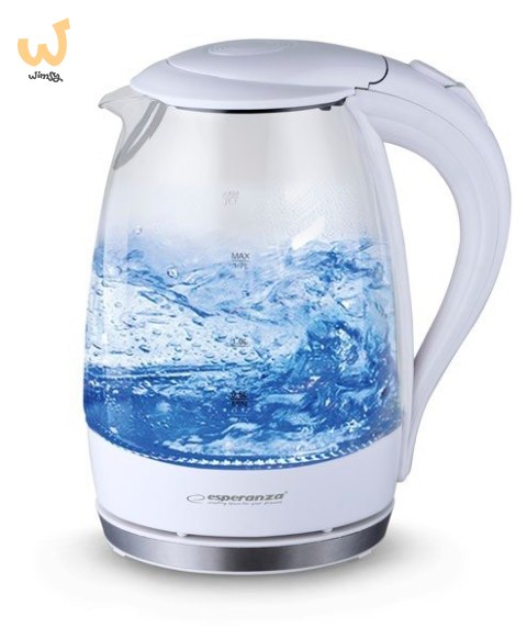 Czajnik elektryczny Esperanza Salto Angel EKK011W (2200W 1.7l; kolor biały) Czajnik elektryczny Esperanza Salto Angel EKK011W (2200W 1.7l; kolor biały)