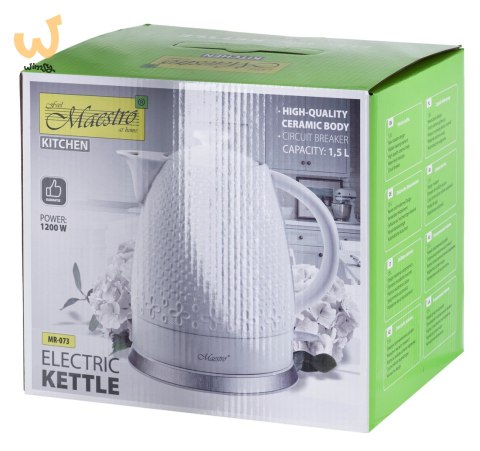 Czajnik elektryczny ceramiczny MAESTRO MR-073 Czajnik elektryczny ceramiczny MAESTRO MR-073
