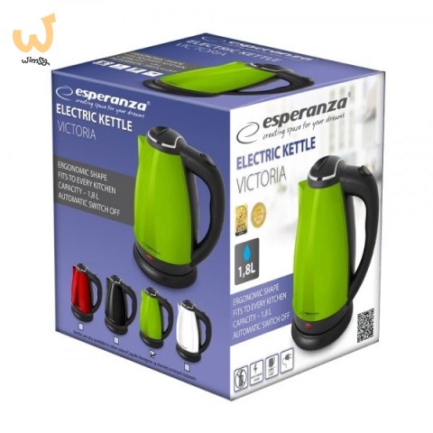 ESPERANZA CZAJNIK ELEKTRYCZNY VICTORIA 1.8 L ZIELONY EKK113G ESPERANZA CZAJNIK ELEKTRYCZNY VICTORIA 1.8 L ZIELONY EKK113G