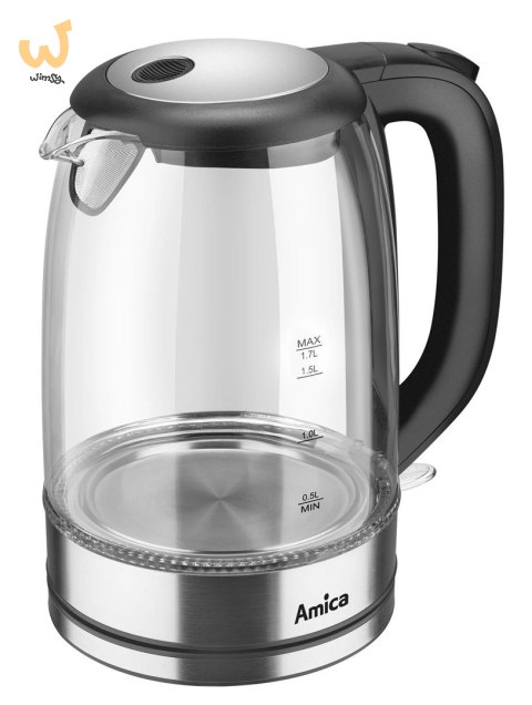 CZAJNIK AMICA SZKLANY KD 2050G INOX CZAJNIK AMICA SZKLANY KD 2050G INOX