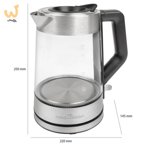 Czajnik bezprzewodowy PROFICOOK PC-WKS 1190 G Czajnik bezprzewodowy PROFICOOK PC-WKS 1190 G