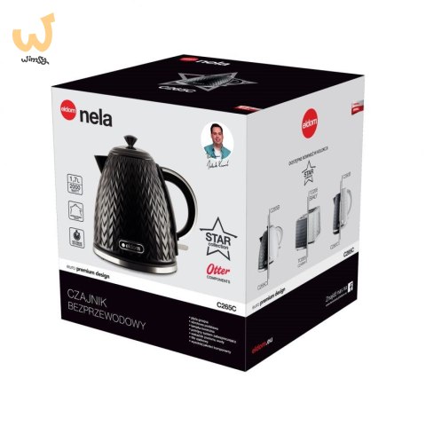 ELDOM CZAJNIK NELA,POJ.1,7 L,MOC 2000 W,CZARNY C26 ELDOM CZAJNIK NELA,POJ.1,7 L,MOC 2000 W,CZARNY C26