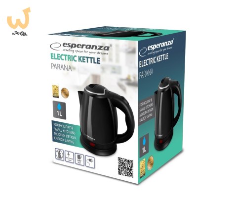 ESPERANZA CZAJNIK ELEKTRYCZNY PARANA 1.0 L CZARNY EKK128K ESPERANZA CZAJNIK ELEKTRYCZNY PARANA 1.0 L CZARNY EKK128K