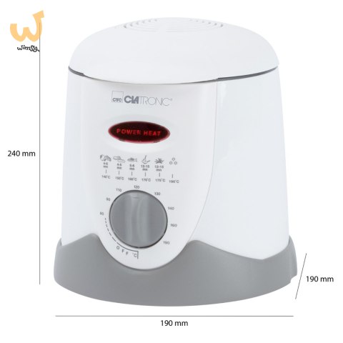 Frytownica Clatronic FFR 2916 (1 l; 840W; kolor biały) Frytownica Clatronic FFR 2916 (1 l; 840W; kolor biały)