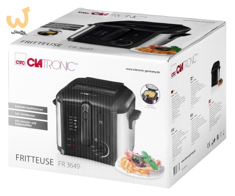 Frytownica Clatronic FR 3649 (2,5 l; 1600W; kolor czarny) Frytownica Clatronic FR 3649 (2,5 l; 1600W; kolor czarny)