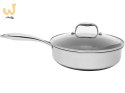 Patelnia sauté z pokrywką Kohersen Black Cube 26cm