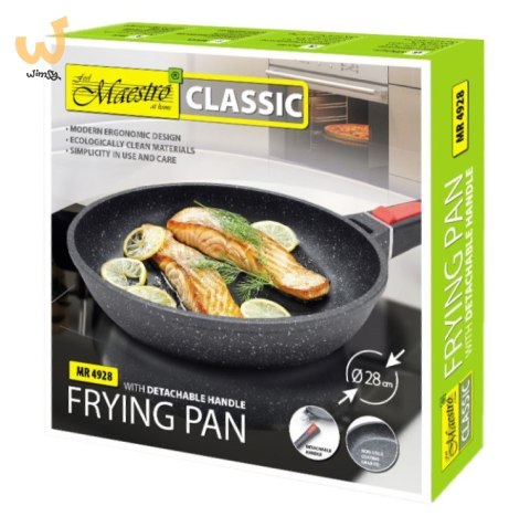 Patelnia ze zdejmowaną rączką Granit 28 cm MR-4928 MAESTRO Patelnia ze zdejmowaną rączką Granit 28 cm MR-4928 MAESTRO