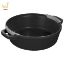 Zestaw 3 naczyń żeliwnych z pokrywką STAUB 40508-386-0 - czarny 24 cm (WYPRZEDAŻ)