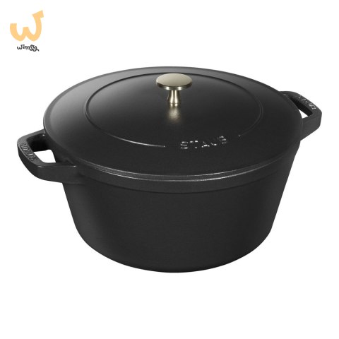 Zestaw 3 naczyń żeliwnych z pokrywką STAUB 40508-386-0 - czarny 24 cm (WYPRZEDAŻ) Zestaw 3 naczyń żeliwnych z pokrywką STAUB 40508-386-0 - czarny 24 cm (WYPRZEDAŻ)