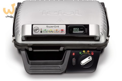 Grill Tefal GC451B12 (Tradycyjny z rusztem; 2000W; kolor srebrny) Grill Tefal GC451B12 (Tradycyjny z rusztem; 2000W; kolor srebrny)