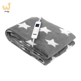 Koc elektryczny NOVEEN EB651 Grey Star super miękki 180x130cm