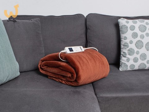 Koc elektryczny Noveen EB655 Brown super miękki 180x130cm Koc elektryczny Noveen EB655 Brown super miękki 180x130cm