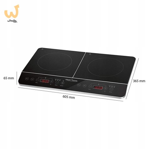 Kuchenka Indukcyjna Clatronic PC-DKI 1067 (dwupolowa 3500W czarna) Kuchenka Indukcyjna Clatronic PC-DKI 1067 (dwupolowa 3500W czarna)