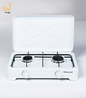 Kuchenka gazowa nastawna 2-palnikowa Ravanson K-02T (biały)