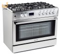Kuchnia gazowo-elektryczna Ravanson KWGE-K90 CHEF MODERN (Płyta gazowa; Piekarnik elektryczny; 900mm)