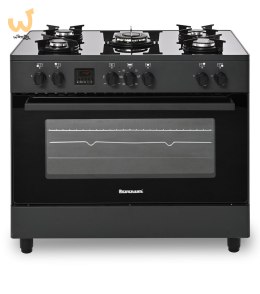Kuchnia gazowo-elektryczna Ravanson KWGE-K90 GLASS black