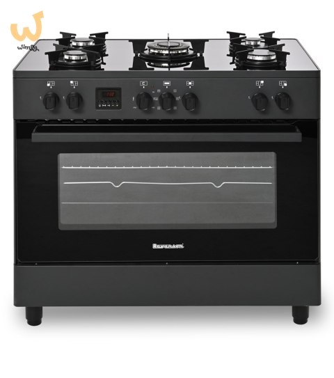 Kuchnia gazowo-elektryczna Ravanson KWGE-K90 GLASS black Kuchnia gazowo-elektryczna Ravanson KWGE-K90 GLASS black