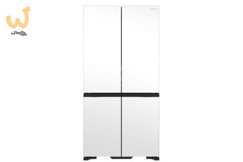 Chłodziarko-zamrażarka Hitachi French 4 Door R-WB640VRU0X-1 (MGW) DeLuxe białe matowe szkło