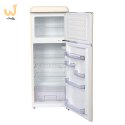 Lodówka Retro Ravanson LKK-210RC (545mm x 1470mm x 585 mm; 157l; Klasa A++; kremowy)