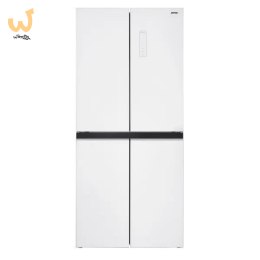 Lodówka z zamrażalnikiem dolnym Multi Door Total Full No Frost MPM-434-SBF-08 białe szkło